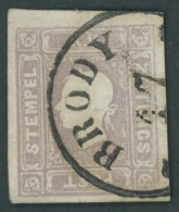 ÖSTERREICH BIS 1867 17 O, 1858, 1.05 Kr. Lila, K1 BRODY, Pracht, Fotobefund Dr. Ferchenbauer, Mi. 400.- - Other & Unclassified