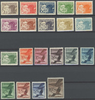 ÖSTERREICH 1918-1938 468-87 , 1925, Flugpost, Falzreste, Prachtsatz - Autres & Non Classés
