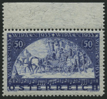 ÖSTERREICH 556A , 1933, 50 G. WIPA, Faserpapier, Pracht, Mi. 750.- - Oblitérés