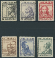 ÖSTERREICH 1918-1938 591-96 , 1934, Baumeister, Postfrischer Prachtsatz, Mi. 150.- - Other & Unclassified