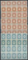 PORTOMARKEN P 103-17 , 1922, Neue Ziffernzeichnung, 10 Postfrische Sätze In Bogenteilen, Fast Nur Prachterhaltung, Mi. 1 - Portomarken