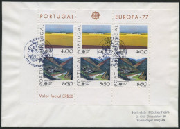 PORTUGAL Bl. 20 BRIEF, 1977, Block Landschaften Auf FDC, Pracht, Mi. 90.- - Other & Unclassified