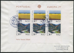 Delcampe - PORTUGAL Bl. 20 BRIEF, 1977, Block Landschaften Auf FDC, Pracht, Mi. 90.- - Autres & Non Classés