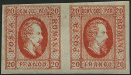 RUMÄNIEN 13x Paar , , 1865, 20 Par. Rot Im Waagerechten Paar, Linke Marke Postfrisch, Pracht - Sonstige & Ohne Zuordnung