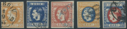 RUMÄNIEN 21-25 O, 1869, Fürst Karl I Mit Backenbart, Prachtsatz, Mi. 220.- - Autres & Non Classés