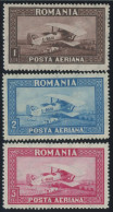 RUMÄNIEN 336-38X,Y , 1928, Flugpost, Beide Wz., 2 Postfrische Prachtsätze, Mi. 70.- - Other & Unclassified