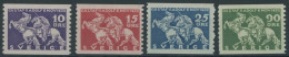 SCHWEDEN 216-19A , 1932, König Gustav II, Dreiseitig Gezähnt, 4 Postfrische Prachtwerte, Mi. 69.- - Autres & Non Classés