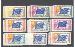 TIMBRE DE SERVICE - Conseil De L' Europe - 4 Séries De 9 Timbres - Yvert 27 à 25 - Neuf Sans Trace De Charnière - Nuovi