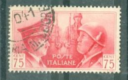 ITALIE - N°436 Oblitéré - Fraternité D'armes Germano-italienne. - Usados