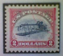 United States, Scott #4806a, Used(o), 2013, Inverted Jenny, Single, $2, Blue, Black, And Red - Used Stamps