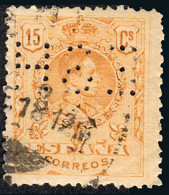 Madrid - Perforado - Edi O 271 - "ESH" (Banco) - Used Stamps