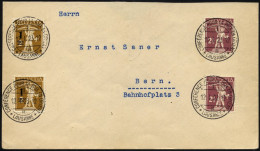 SCHWEIZ BUNDESPOST 124,136 BRIEF, 12.1.1923, 1 C. Auf 2 C. Und 21/2 C. Tellknabe Auf Inlandsbrief Mit Sonderstempel Der  - Covers & Documents