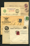 SCHWEIZ BUNDESPOST Schweiz Ab 1897/1997, Belege, Marken, Eine Vignette, Stempel, Motivsammlung: Versicherung, Meist Auf  - Otros & Sin Clasificación
