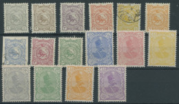 IRAN 94-109I ,,o , 1897, Schah Muzzafar Ad-Din, Ohne Aufdruck, Mi.Nr. 98 Und 100 Gestempelt, Sonst Postfrischer Prachtsa - Irán