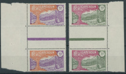 KAMERUN 94/5ZS , 1926, 10 Und 20 Fr. Landesmotive In Senkrechten Zwischenstegpaaren, Postfrisch, Pracht - Ongebruikt