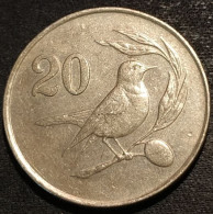 CHYPRE - CYPRUS - 20 CENTS 1983 - Oiseau Traquet De Chypre - KM 57.1 - Cyprus