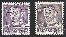 Dänemark 1948, Mi.-Nr. 303 A+b, Gestempelt - Oblitérés