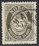 Norwegen, 1909, Mi.-Nr. 85, Gestempelt - Oblitérés
