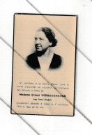 Faire-part De Décès De Mde Irma STEGEN ép. De Ernest Verbockhaven - Liège 1940 ( B374) - Avvisi Di Necrologio