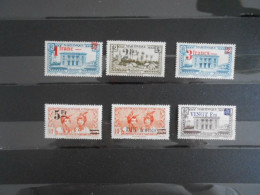 MARTINIQUE YT 220/225 TIMBRES DE 1933-39 SURCHARGES* - Unused Stamps