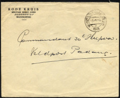 NIEDERLÄNDISCH-INDIEN 1948, Militär-Dienstpost Des Roten Kreuzes Bandung Mit Feldpoststempel Nach Pading, Feinst - India Holandeses