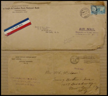 US-FLUGPOST Brief , 1929, Park City, Utah, Schneesturm-Absturzpost, 2 Briefe, Jeweils Mit Einem Katastrophen-Stempel, Fe - Otros & Sin Clasificación