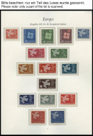 EUROPA UNION , 1961-64, Taube, Stilisierter Baum, Ornament Und Stilisierte Blume, 4 Komplette Jahrgänge, Pracht, Mi. 296 - Verzamelingen