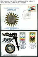 SPORT 1976, Olympische Spiele, Partie Von 64 Sonderbelegen Der Schweizer Sporthilfe, U.a. 2 Münzenbriefe, Diverse Belege - Other & Unclassified