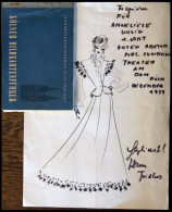 SONSTIGE MOTIVE 1979, Modeschöpfer Hans FRIEDRICH (der Dior Vom Rhein)), Köstumentwurf Für Das Theater Am Dom Auf DIN-A4 - Zonder Classificatie