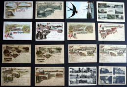 DEUTSCHLAND ETC. RENDSBURG, Interessante Und Reichhaltige Ansichtskartensammlung Mit 240 Meist Verschiedenen Karten In 2 - Autres & Non Classés