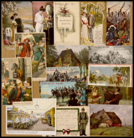 ALTE POSTKARTEN - VARIA Partie Von 15 Verschiedenen Alten Ansichtskarten, Humoristische-, Patriotische- Und Künstlerkart - Other & Unclassified