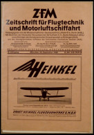 SACHBÜCHER 1928, Zeitschrift Für Flugtechnik Und Motorluftschiffahrt 19. Jahrgang, Heft 18, S. 401-440, Im Verlag Von Ol - Other & Unclassified