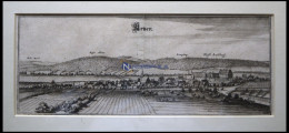 AERZEN, Gesamtansicht, Kupferstich Von Merian Um 1645 - Stiche & Gravuren