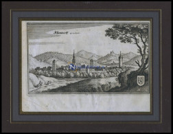 ALLENDORF, Gesamtansicht, Kupferstich Von Merian Um 1645 - Estampes & Gravures
