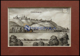 AMÖNEBURG, Gesamtansicht, Kupferstich Von Merian Um 1645 - Estampas & Grabados