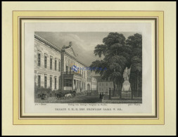 BERLIN: Palais Des Prinzen Von Preußen, Sta-St. Von Hintze/Finden Um 1833 - Prints & Engravings