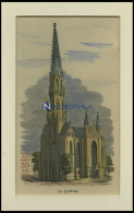 BERLIN: Die Petrikirche, Kolorierter Holzstich Um 1880 - Estampas & Grabados