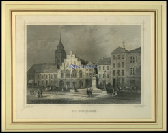 BREMEN: Die Domshaide, Stahlstich Von Gottheil/Poppel, 1840 - Stiche & Gravuren