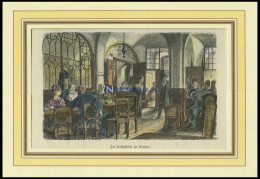 BREMEN: Im Ratskeller, Kolorierter Holzstich Von Gehrts Von 1881 - Stiche & Gravuren