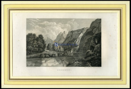BRONNEN, Gesamtansicht, Stahlstich Von Mayer/Eifsner Um 1840 - Estampes & Gravures
