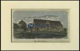 GOSLAR: Das Kaiserhaus, Kolorierter Holzstich Auf Vaterländische Geschichten Von Görges 1843/4 - Estampas & Grabados