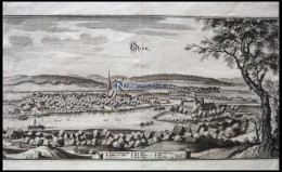 HAGENOHSEN, Gesamtansicht, Kupferstich Von Merian Um 1645 - Estampas & Grabados