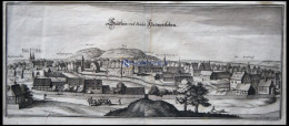 HATMERSLEBEN, Gesamtansicht, Kupferstich Von Merian Um 1645 - Estampes & Gravures