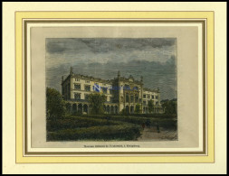 KÖNIGSBERG: Die Neue Universität, Kolorierter Holzstich Um 1880 - Prints & Engravings