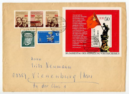 Germany East 1975 Cover; Blechhammer To Vienenburg; Stamps - Congress Of Gotha, Schweitzer, Liberation From Fascism - Storia Postale