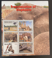 Malawi 2017 / 2018 Mi. 998 - 1003 Translocation Of Elephants Elefanten Faune Fauna MNH** - Elephants