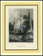 ROSENTHAL: Das Kloster, Stahlstich Von Verhas/Winkles Um 1840 - Estampes & Gravures