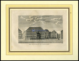 KOPENHAGEN: Der Königsplatz, Kupferstich Aus Strahlheims Wundermappe, 1837 - Lithographies