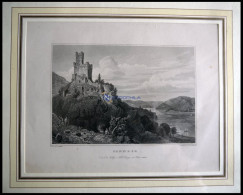 SONNECK, Gesamtansicht Stahlstich Von Lange/Rohbock Um 1840 - Lithografieën