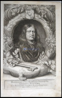 Graf Gustav Bonde, Reichs-Rat Am Schwedischen Hof, Portrait Von Ca. 1668, Kupferstich Von Pufendorf Aus `Sieben Bücher V - Lithographies